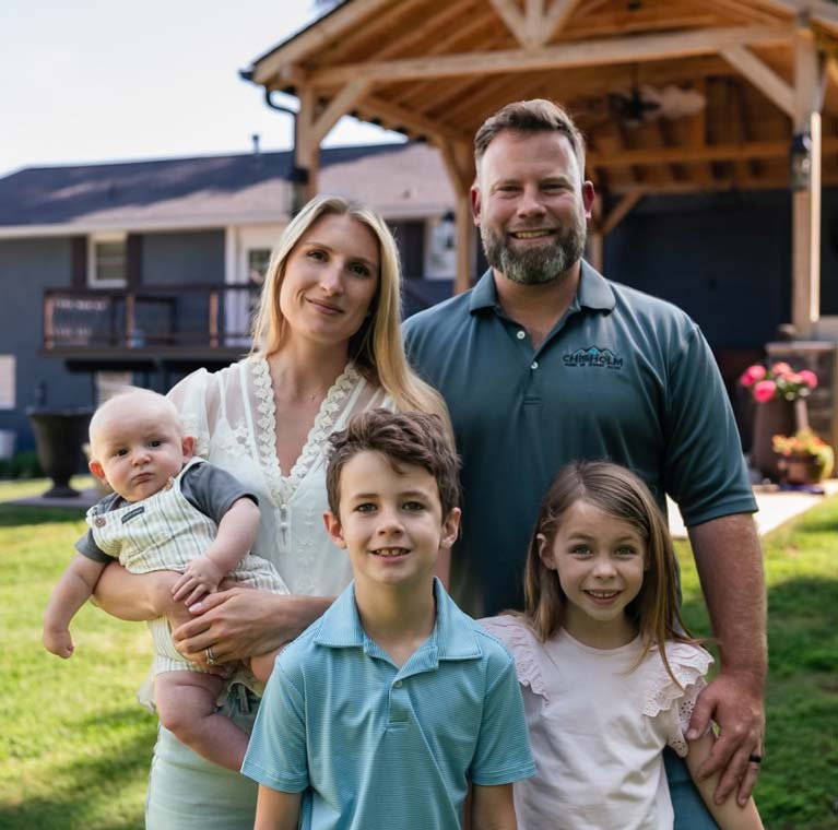 John Chisholm family - owner of Chisholm plumbing, air & electric