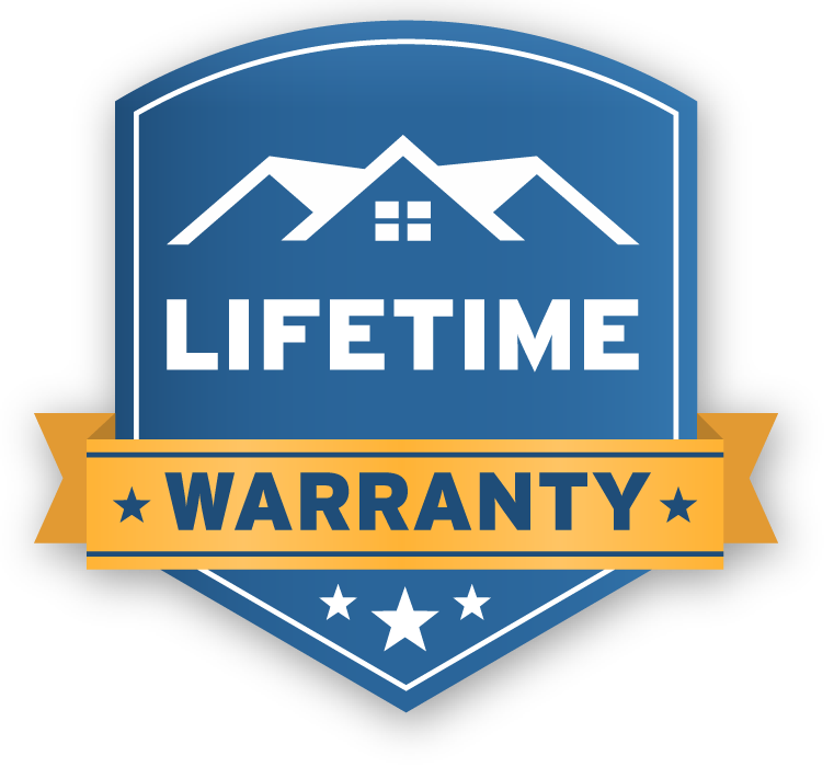 an image of the Chisholm lifetime warranty badge