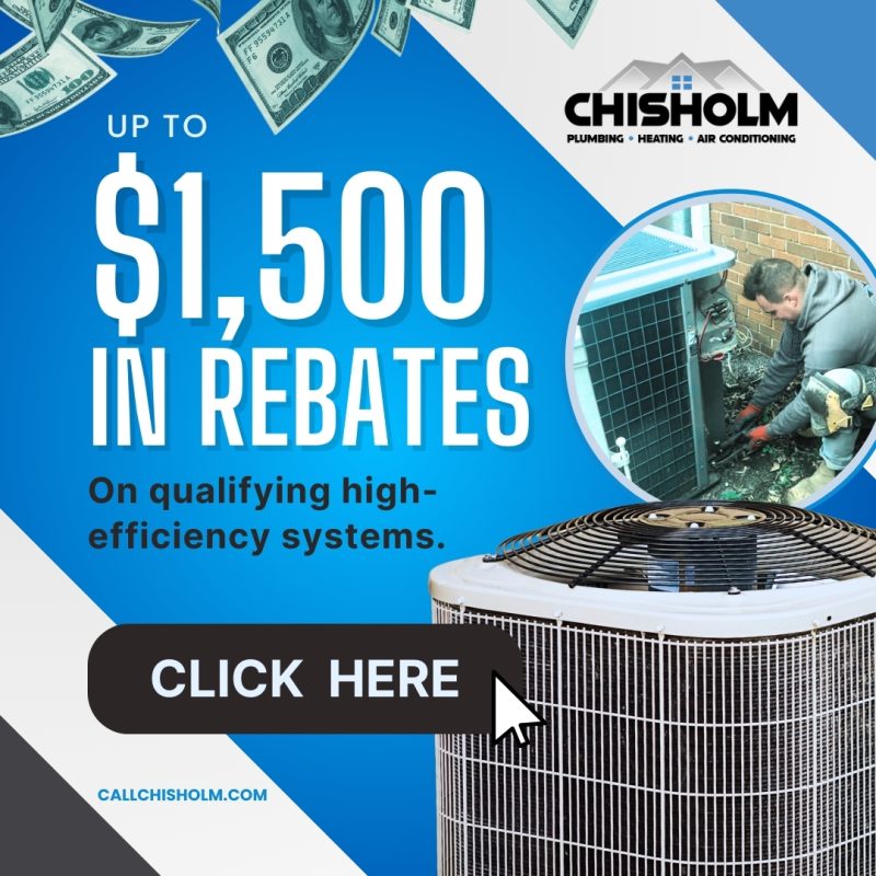 Heating unit replacement promotion by Chisholm - upgrade your Greenville home's comfort system.