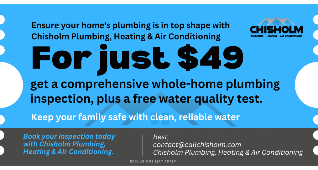 $49 comprehensive whole-home plumbing inspection