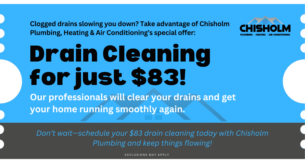 Drain Cleaning for just $83