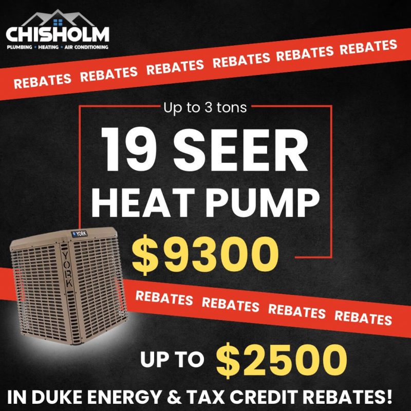 Black Friday special on HVAC system installation and plumbing services from Chisholm in Greenville.